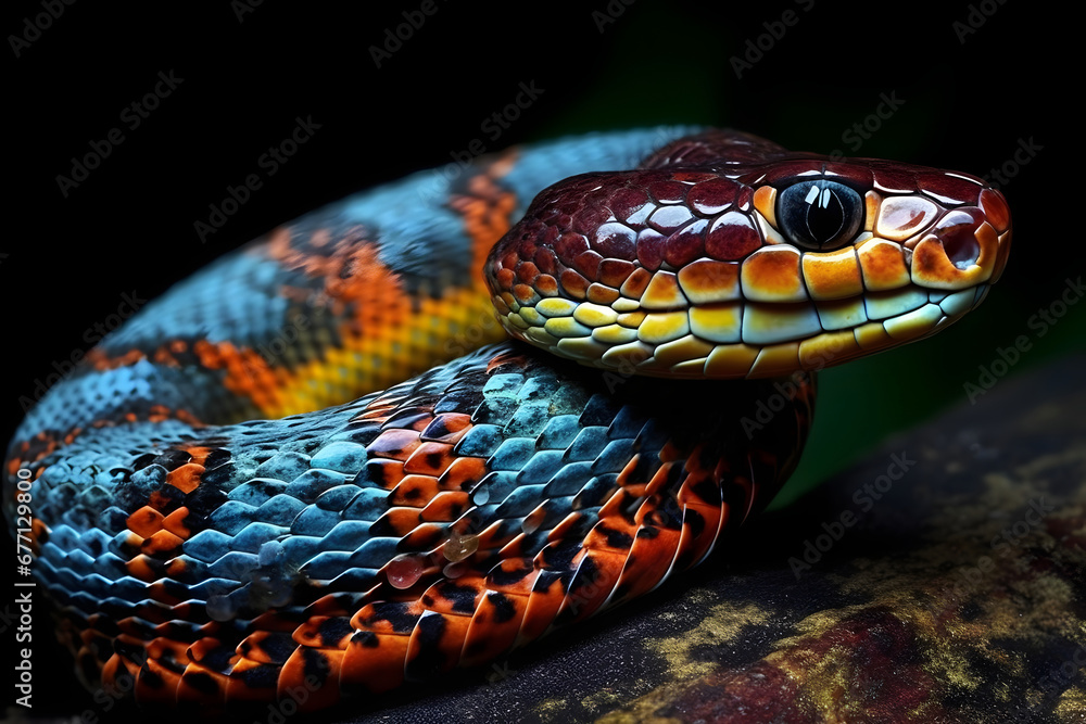 Obraz premium close up of a python.