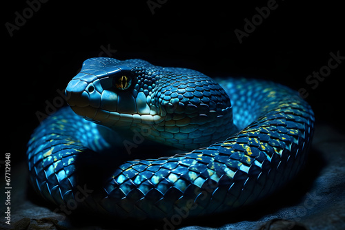 close up of a snake.