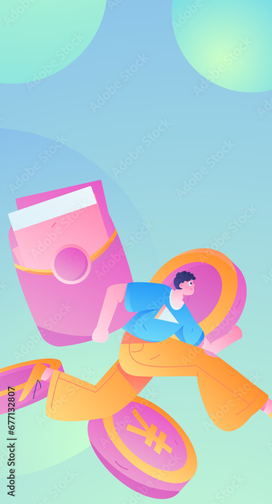 Internet financial management investment flat vector concept operation hand drawn illustration
Internet financial management investment flat vector concept operation hand drawn illustration