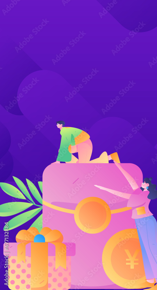Internet financial management investment flat vector concept operation hand drawn illustration
Internet financial management investment flat vector concept operation hand drawn illustration