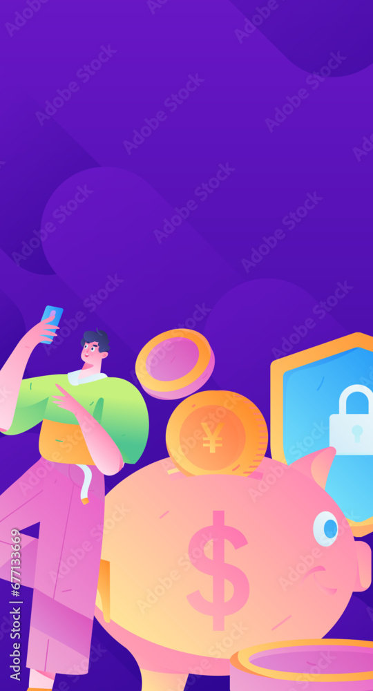 Internet financial management investment flat vector concept operation hand drawn illustration
Internet financial management investment flat vector concept operation hand drawn illustration