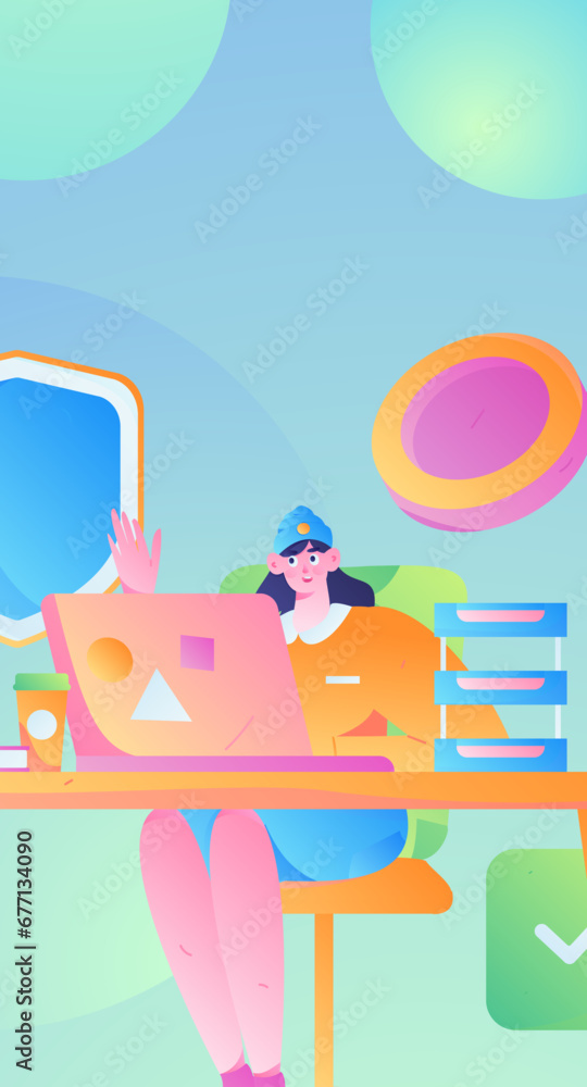 Internet financial management investment flat vector concept operation hand drawn illustration
Internet financial management investment flat vector concept operation hand drawn illustration