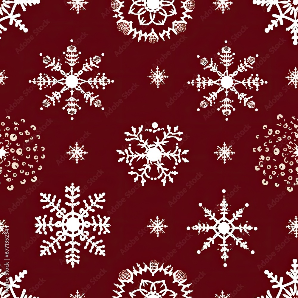 Vamberk Bobbin Lace Snowflakes Seamless Pattern Design. Vamberk Bobbin Lace Snowflakes Seamless Pattern Design.