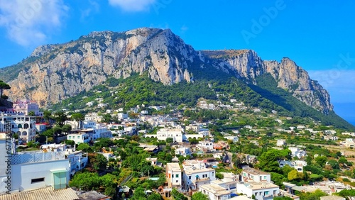 Capri Island - Italy - View of the mountains from Anacapri photo