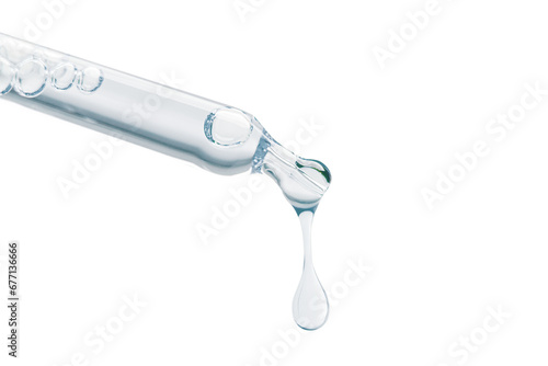 Pipette on an empty background