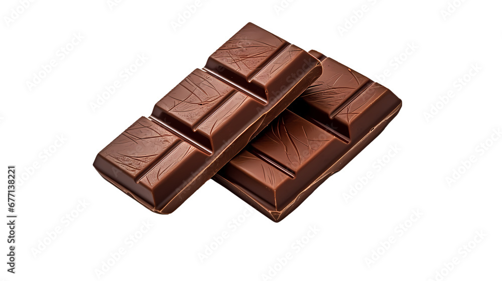 Chocolate chips on transparent background Chocolate chips on transparent background