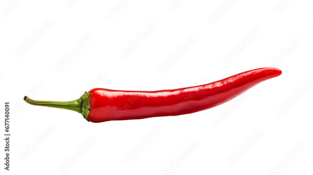 Red tip chili pepper on transparent background Red tip chili pepper on transparent background