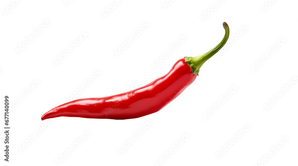 Red tip chili pepper on transparent background Red tip chili pepper on transparent background