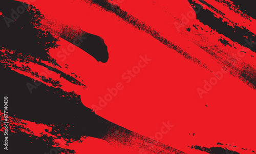 Abstract red and black grunge background. Eps10 vector