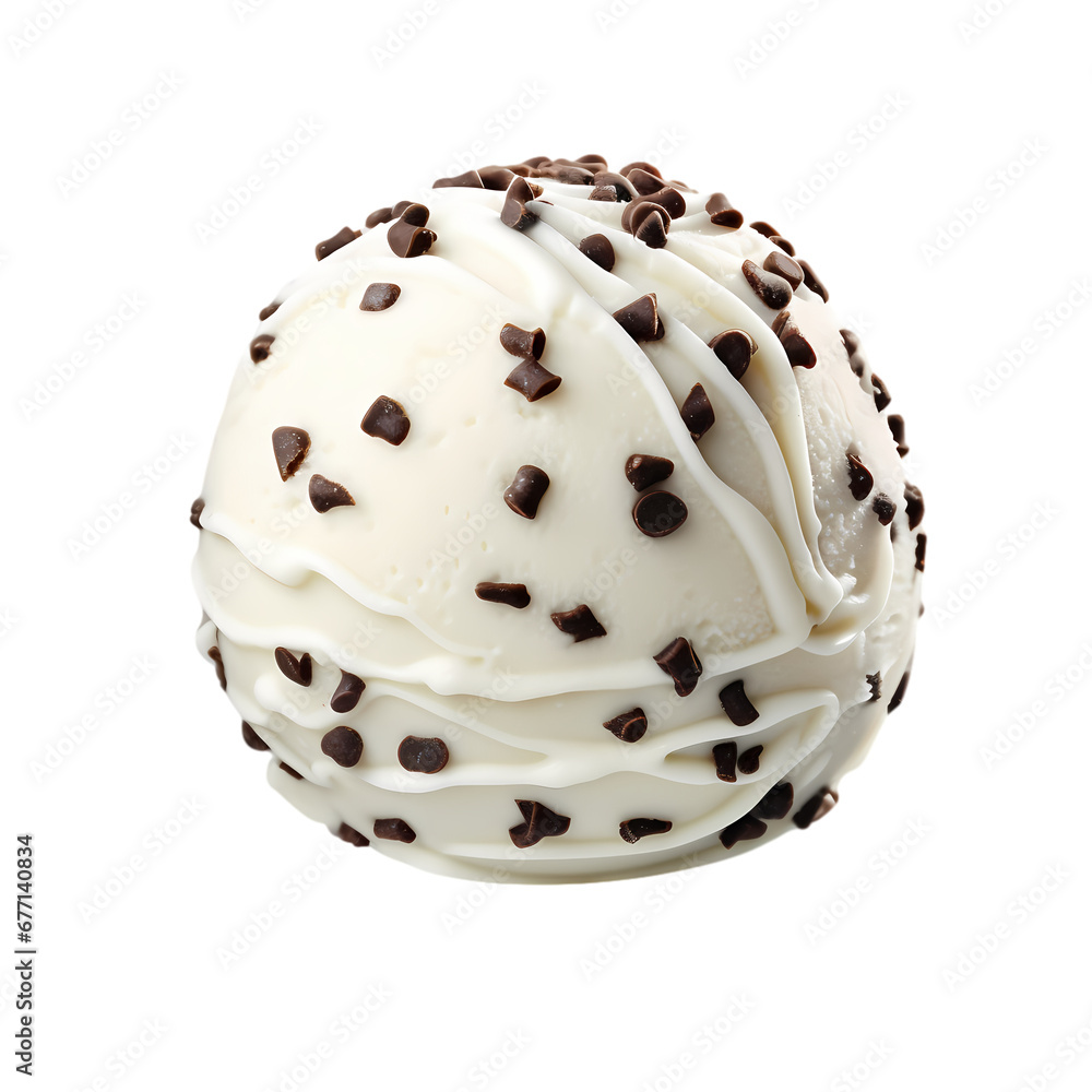Ice cream balls on transparent background Ice cream balls on transparent background