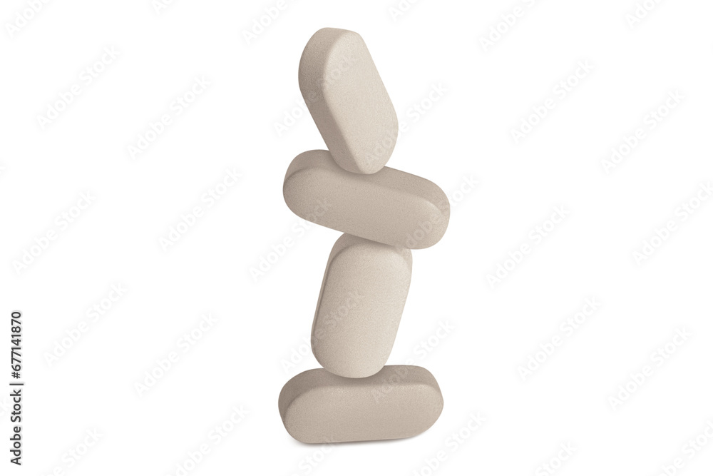 Natural capsules and pills standing vertically on top of each other. on isolated transparent background Natural capsules and pills standing vertically on top of each other. on isolated transparent background