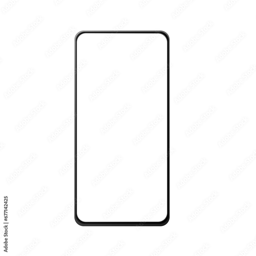 Universal phone case without screen. on isolated transparent background Universal phone case without screen. on isolated transparent background
