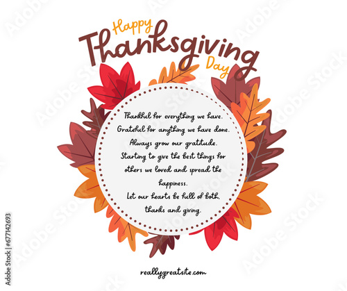 Brown White Minimalist Illustration Happy Thanksgiving   Happy Thanks Giving Day Post 