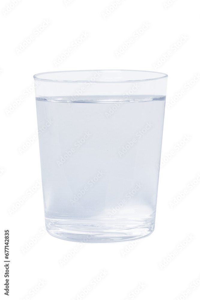 glass of water. on isolated transparent background glass of water. on isolated transparent background