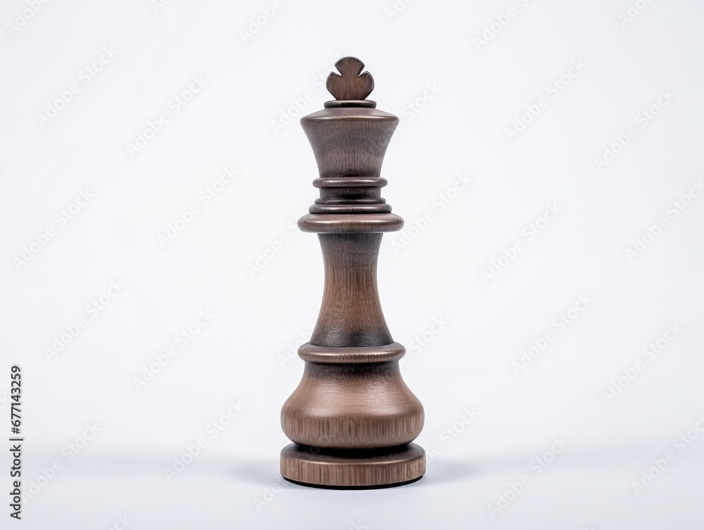 A chess piece is isolated on a white background. A chess piece is isolated on a white background.
