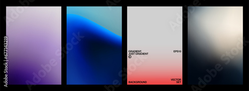 gradients cover set, blurry colors background