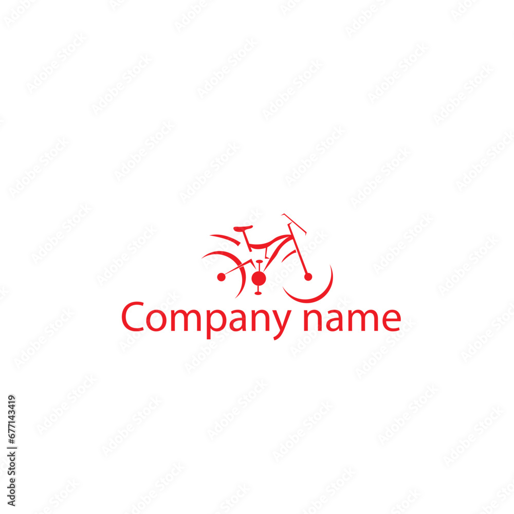 simple bicycle line logo editable vector simple bicycle line logo editable vector