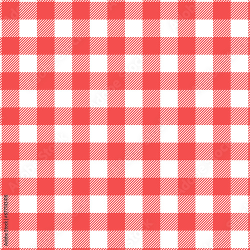 tableclotch red and white plaid gingham pattern fabric background