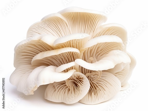 Oyster mushroom isolated on a white background