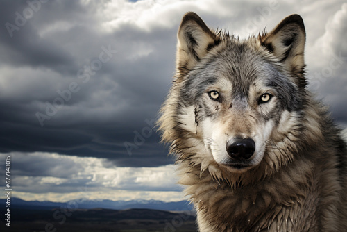 portrait of a wolf © Joun