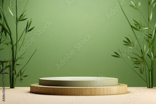 Bamboo Podium For Showing Product