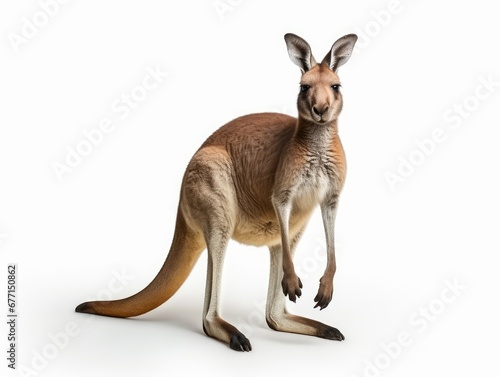 A Kangaroo isolated on a white background © Muh