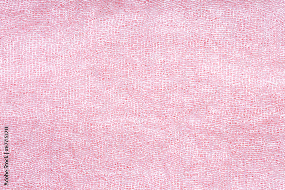 Close-up detail of pink fabric, macro, Fabric texture of natural cotton or linen textile material. Blue canvas background. Decorative fabric for upholstery, furniture, walls Close-up detail of pink fabric, macro, Fabric texture of natural cotton or linen textile material. Blue canvas background. Decorative fabric for upholstery, furniture, walls