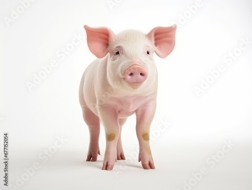 A pig isolated on a white background