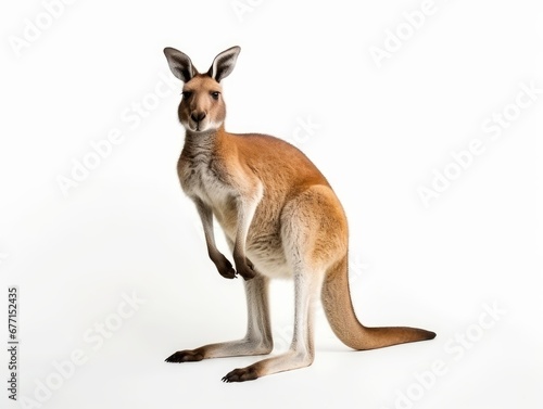 A Kangaroo isolated on a white background