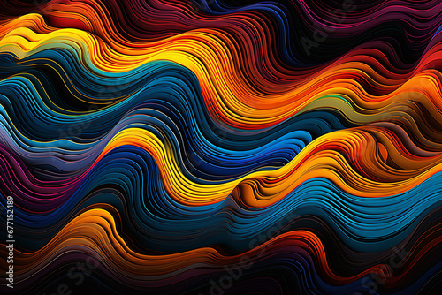 modern abstract multicolor wavy background composed of layers and shapes