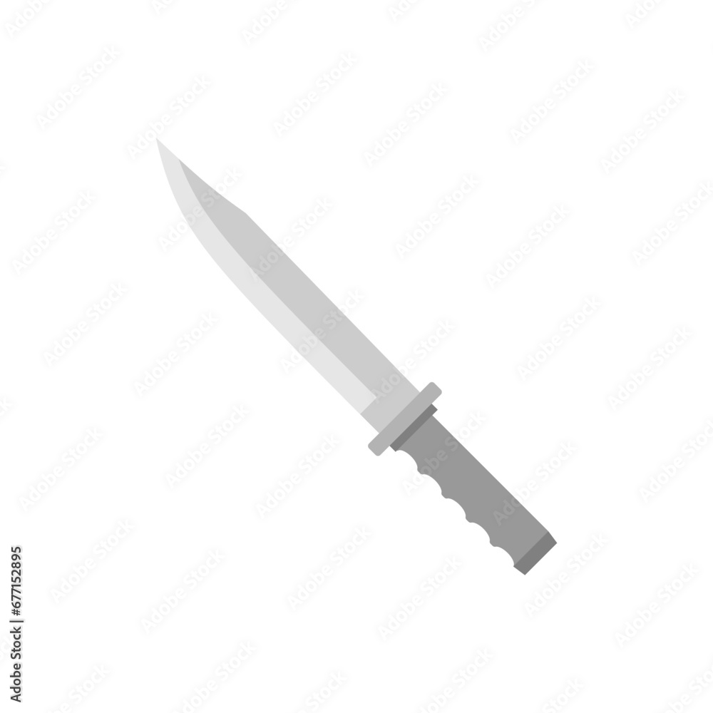 dagger flat design vector illustration isolated on white background. Knife flat sign design dagger flat design vector illustration isolated on white background. Knife flat sign design