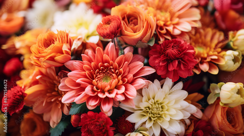 Autumn Bouquet in Red and Orange Autumn Bouquet in Red and Orange