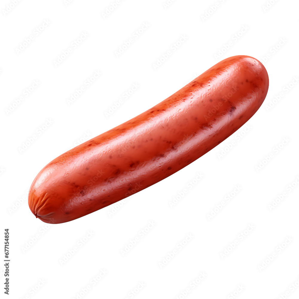 Sausage on transparent background