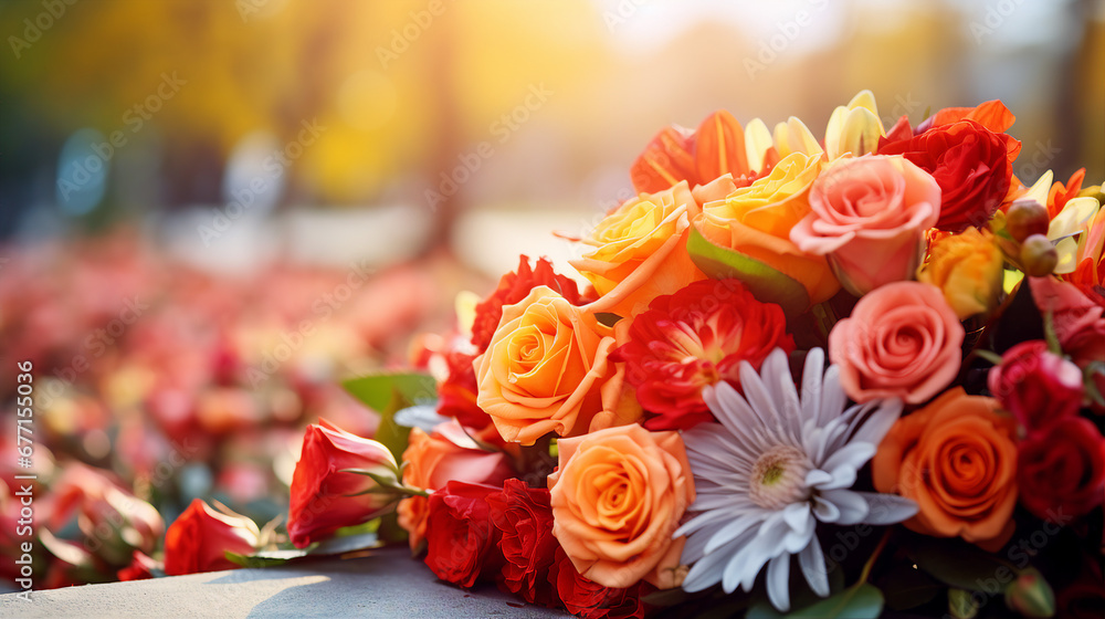 Autumn Bouquet in Red and Orange Autumn Bouquet in Red and Orange