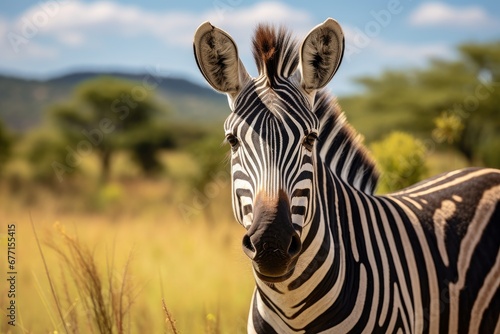 Zebra in the wild