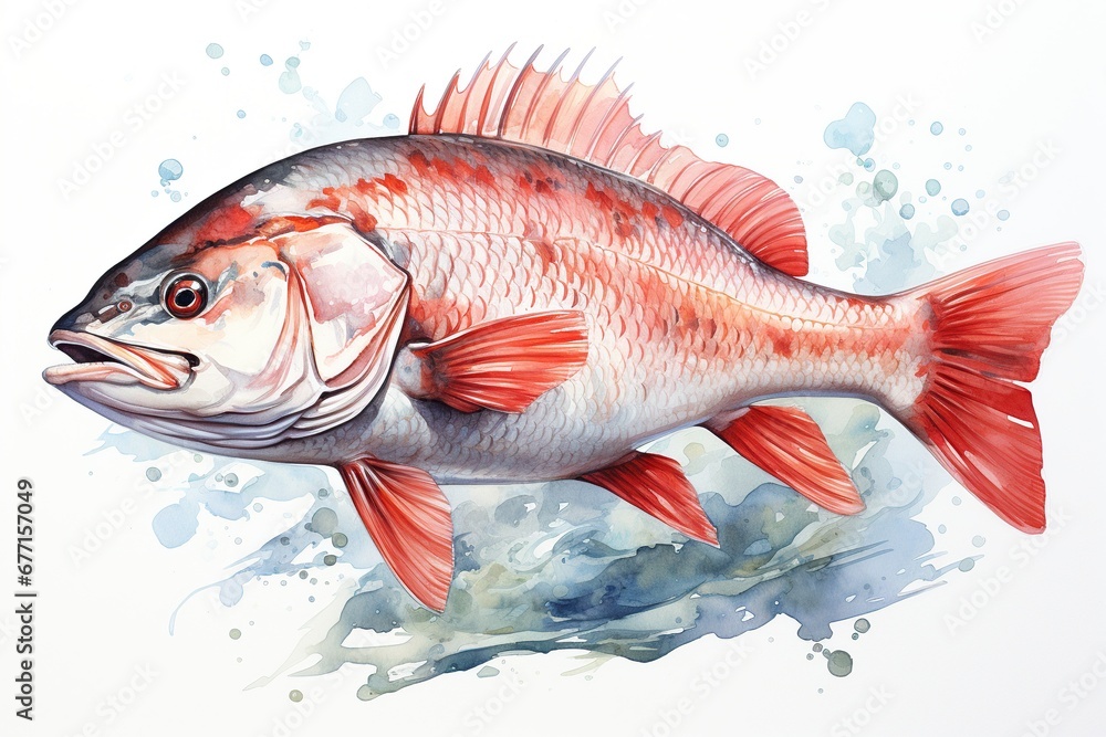 fish on a white background fish on a white background