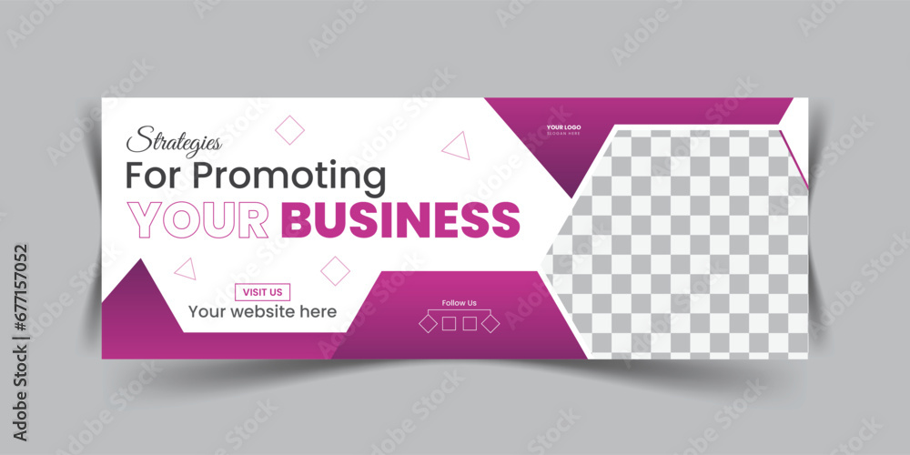 Minimalist facebook cover design with geometric shape. Minimalist facebook cover design with geometric shape.