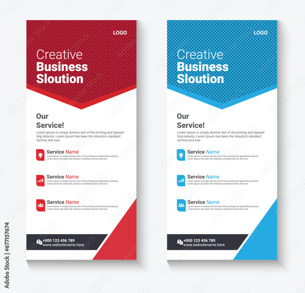 Corporate dl flyer template design