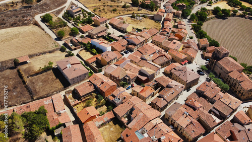 Aerial photo of Santo Domingo de Silos, Burgos, Spain