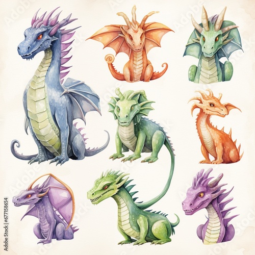 set of dragons