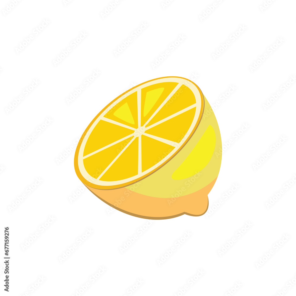 lemon slices on white lemon slices on white