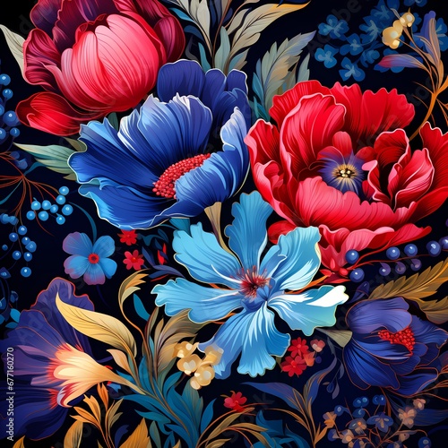 Floral background of_beautiful_flowers