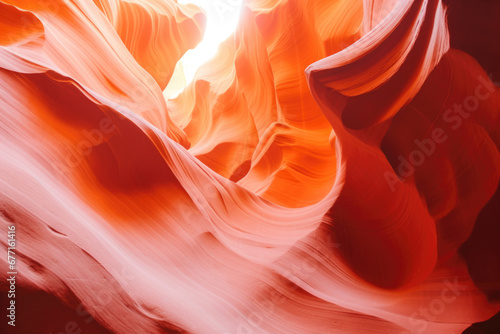 Antelope canyon natural rock formation in Arizona landscape background
