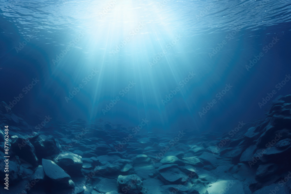 Fototapeta premium Underwater view of the ocean