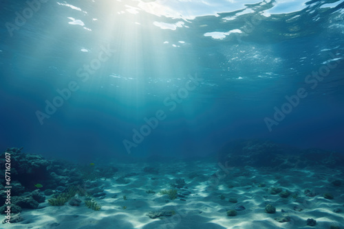 Underwater view of the ocean © Jasmina