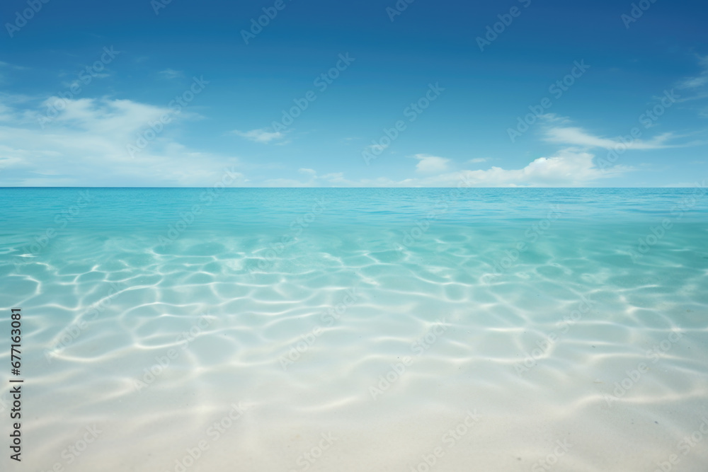 Beautiful sandy beach with blue sky background Beautiful sandy beach with blue sky background