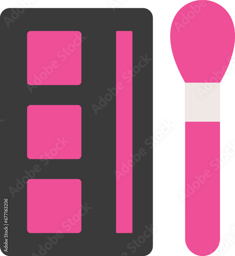 Face powder illustration