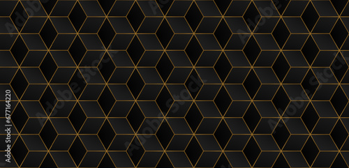 Seamless pattern with golde...