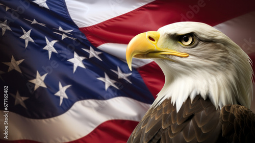 american bald eagle created with Generative AI technology