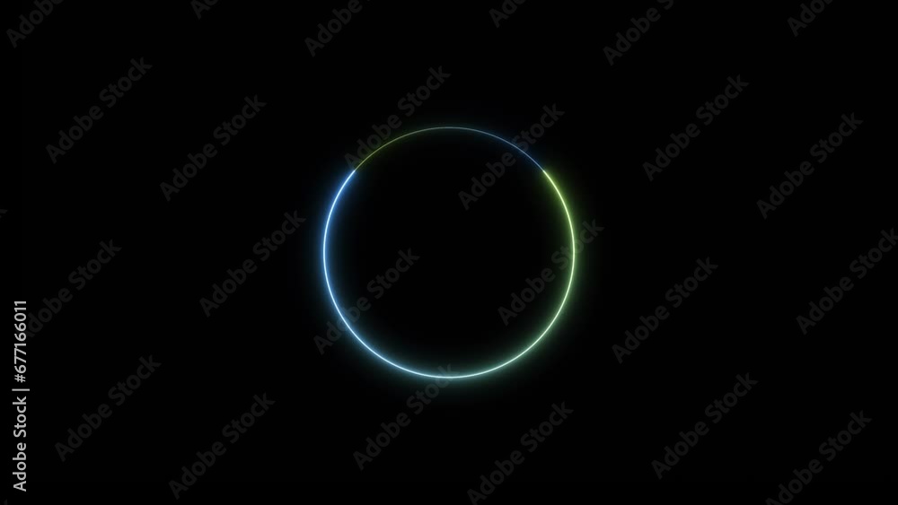 saber neon circle loop